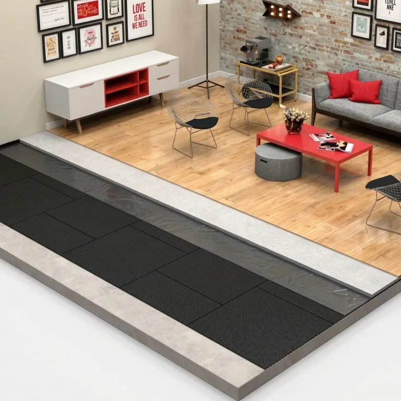 Mantas de piso para isolamento acústico
